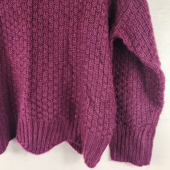 143 Story by Lineup Textured Knit Scalloped Hem Cowl Neck Sweater Women's S/M - Picture 4 of 8